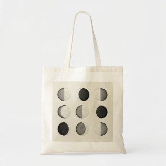 Mid-Century Modern Moon Phases Poster | Bauhaus  Tote Bag