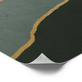 Mid Century Modern Mountains Abstract Poster (Hoek)