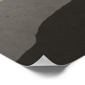 Mid Century Modern Mountains Abstract Poster (Hoek)