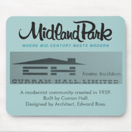 Mid-Century Modern Mousepad 1958 Toronto Canada Muismat