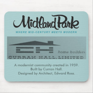 Mid-Century Modern Mousepad 1958 Toronto Canada Muismat
