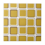 Mid-Century Modern Mustard Gold Square Pattern Cer Tegeltje<br><div class="desc">Het moderne, geïnspireerde ontwerp uit de midden-eeuw met een naadloos patroon van retro-golden mosterdpleinen op een witte achtergrond. Eenvoudig, schoon modern design. Creëer uw eigen douanepatroon door een nieuw afbeelding te uploaden, of gebruik de "contact deze ontwerper"knoop voor hulp. Om uw eigen gepatenteerde ontwerp te creëer: 1. Selecteer personaliseren deze...</div>