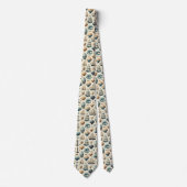 Mid Century Modern Nautical Themed Neck Tie Stropdas (Voorkant)