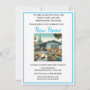 Mid Century Modern Nieuw Huis Huis Verwarming Kaart