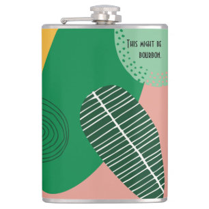 Mid Century Modern No. 1 Pocket Flask Heupfles