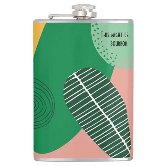 Mid Century Modern No. 1 Pocket Flask Heupfles (Voorkant)