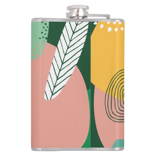 Mid Century Modern No. 1 Pocket Flask Heupfles (Achterkant)