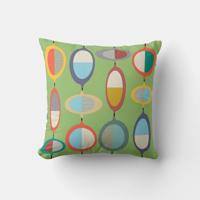 Mid-Century Modern No. 7 Worpillow Kussen (Voorkant)