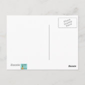 Mid Century Modern Oranje Pattern Briefkaart (Achterkant)