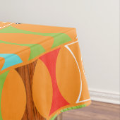 Mid Century Modern Oranje Pattern Tablecloth Tafelkleed (Voorbeeld)