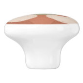 Mid Century Modern Organisch Patroon Terracotta Mu Keramische Knop (Zijkant)