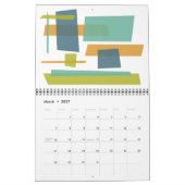 Mid Century Modern Originele Retro Art Kalender (Mar 2027)