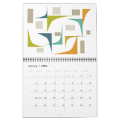 Mid Century Modern Originele Retro Art Kalender (Jan 2026)