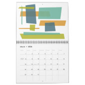 Mid Century Modern Originele Retro Art Kalender (Mar 2026)