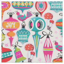 Mid-Century Modern Ornamenten Kerststof