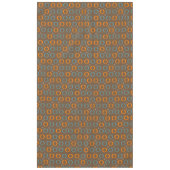 Mid Century Modern, Ovalen, Stars Blauwgroen Sinaa Tafelkleed (Voorkant)