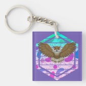 Mid Century Modern Owl Sleutelhanger (voorkant)