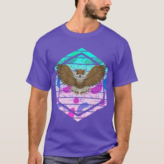 Mid Century Modern Owl T-shirt (Voorkant)