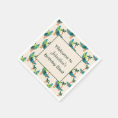 Mid Century Modern Palm Oasis Birthday Servet (Hoek)