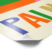 Mid Century Modern Palm Springs Kleurrijk Abstract Foto Afdruk (Hoek)