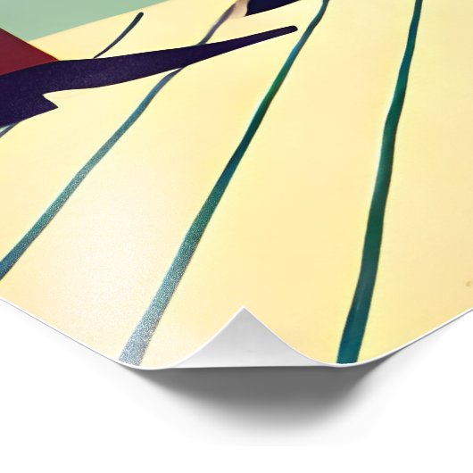 Mid Century Modern Party De Martini Dans Foto Afdruk (Hoek)