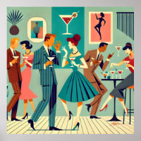 Mid Century Modern Party De Martini Dans