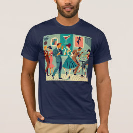 Mid Century Modern Party De Martini Dans T-shirt