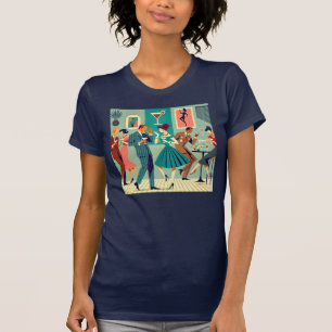 Mid Century Modern Party De Martini Dans T-shirt
