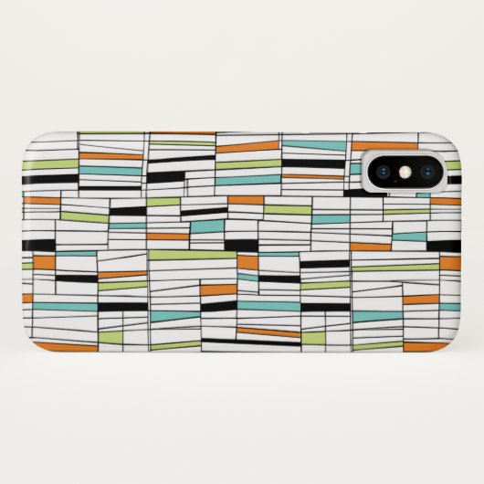 Mid Century Modern Patroon Case-Mate iPhone Case (Achterkant (horizontaal))