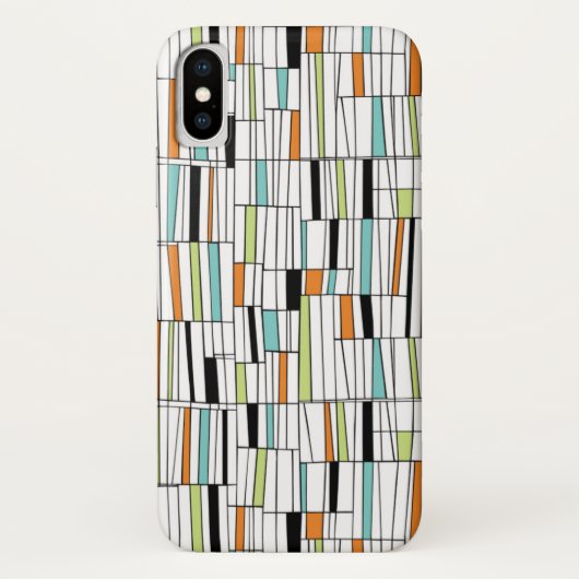 Mid Century Modern Patroon Case-Mate iPhone Case (Achterkant)