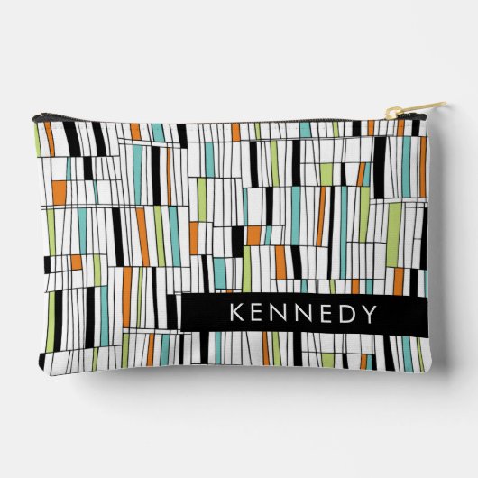 Mid Century Modern Patroon Etui (Achterkant)