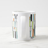 Mid Century Modern Patroon Grote Koffiekop (Achterkant)