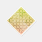 Mid Century Modern Patroon in Groen Servet (Hoek)