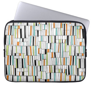 Mid Century Modern Patroon Laptop Sleeve