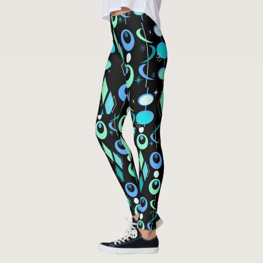 Mid Century Modern Patroon Leggings (Links)