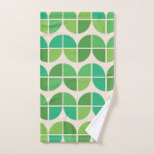 Mid Century Modern Patroon met geometrisch groen Bad Handdoek (Handdoek)