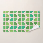 Mid Century Modern Patroon met geometrisch groen Bad Handdoek (Handdoek)