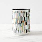 Mid Century Modern Patroon Mok (Midden)