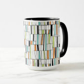 Mid Century Modern Patroon Mok (Voorkant rechts)