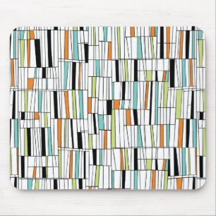 Mid Century Modern Patroon Muismat