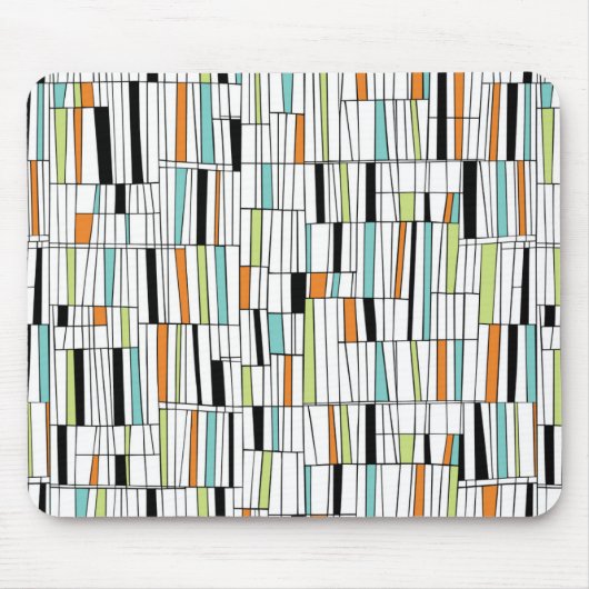 Mid Century Modern Patroon Muismat (Voorkant)