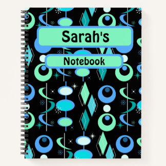 Mid Century Modern Patroon Notitieboek