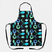 Mid Century Modern Patroon Schort (Voorkant)