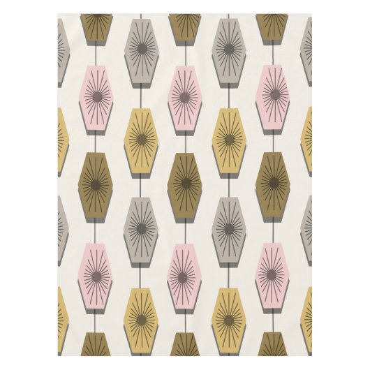 Mid Century Modern Patroon Tafelkleed (Voorkant)