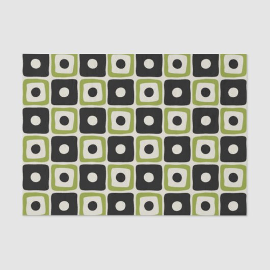 Mid Century Modern Patroon Tissuepapier (Voorkant)