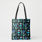 Mid Century Modern Patroon Tote Bag (Voorkant)