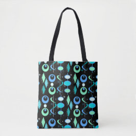Mid Century Modern Patroon Tote Bag