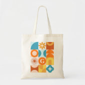 Mid Century Modern Patroon Tote Bag (Voorkant)