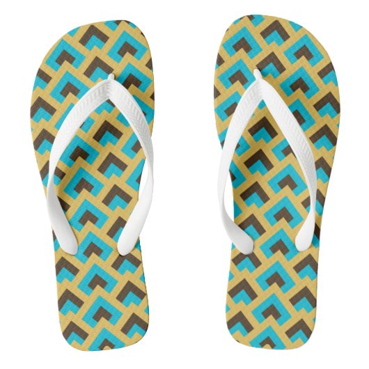 MID CENTURY MODERN Patroonpatroon Teenslippers (Voetbed)