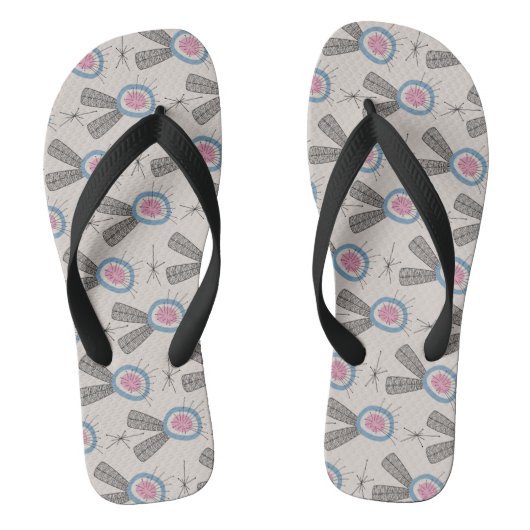 MID CENTURY MODERN Patroonpatroon Teenslippers (Voetbed)